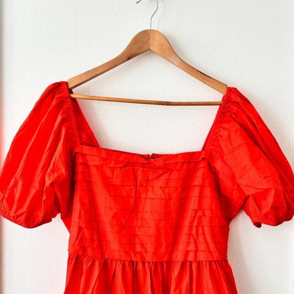 Quince 100% Organic Cotton Ruched Midi Dress - Picture 3 of 8